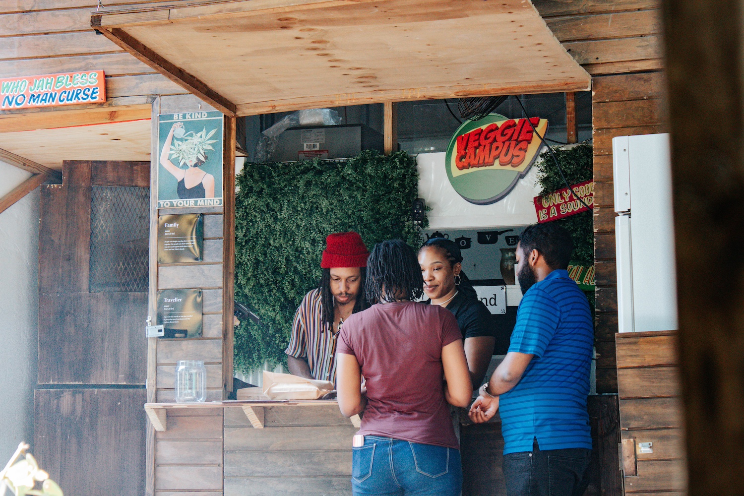 The Veggie Campus restaurant in Kingston, Jamaica. 